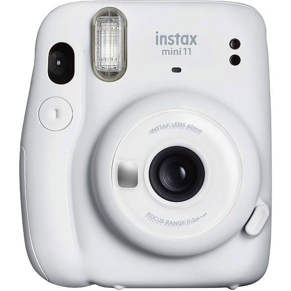 Fujifilm Instax Mini 11 Instant Camera | Ice White (With FREE Double pack films and Album)